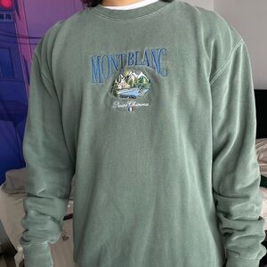 Mont Blanc Sage Green Sweatshirt